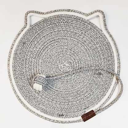 Woven Cat Scratch Mat with Ball Toy